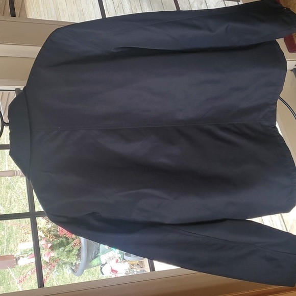George Black Quilted Lined Full Zip with Pockets Sz. M Jacket - Picture 7 of 9